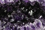 Sparkly Deep-Purple Amethyst Geode - Uruguay #378187-2